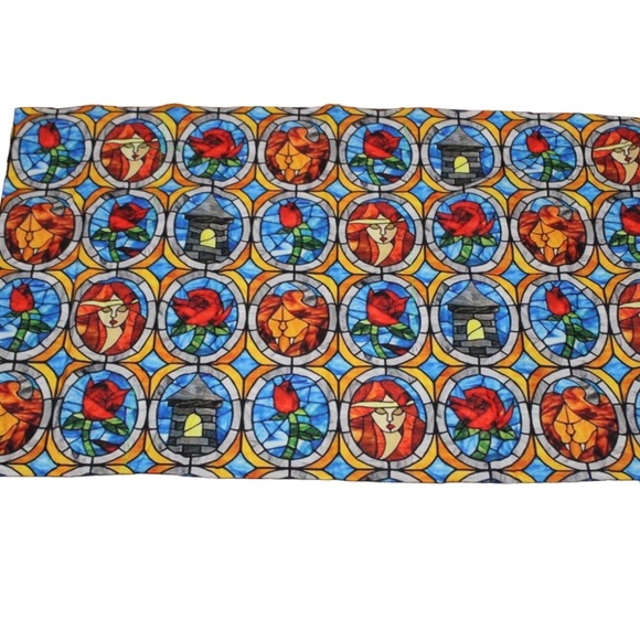 The Beauty &‎ The Beast Stained Glass Pillowcase - Picture 2 of 4